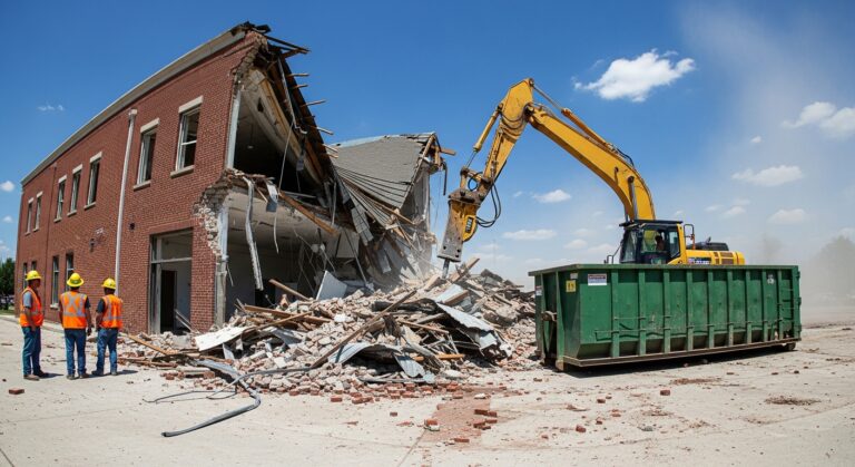 Building demolition in Arkansas