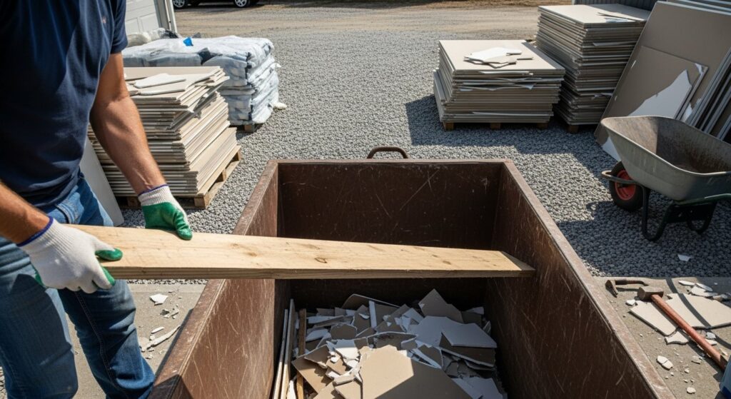 dumpster loading tips maximize space Arkansas