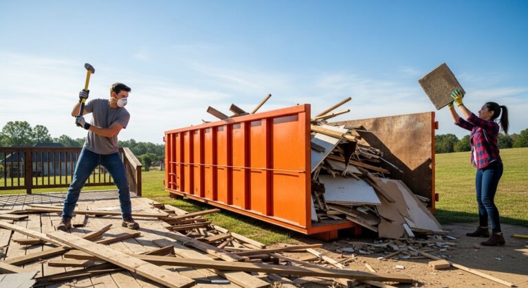 DIY demolition dumpster rental Arkansas