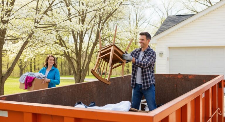 spring cleaning dumpster rental Arkansas