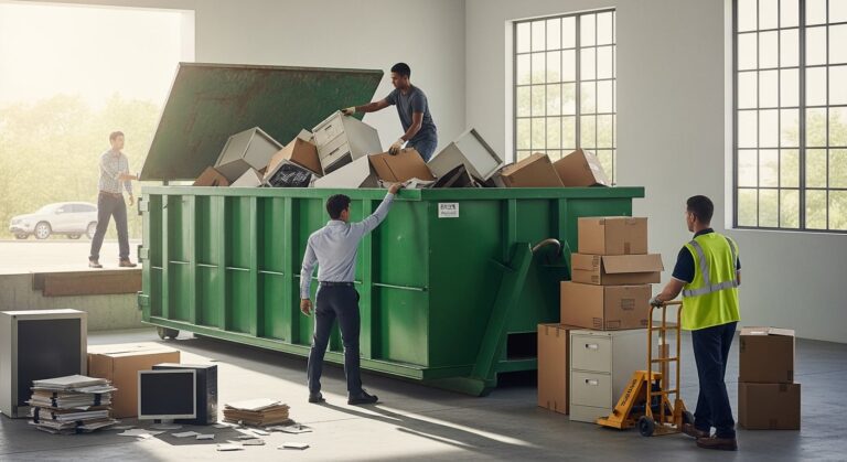 office cleanout dumpster rental Searcy AR streamlining commercial waste