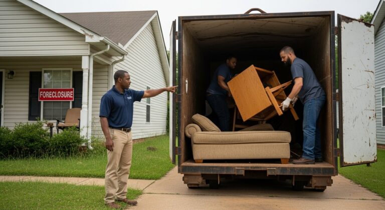 foreclosure cleanout dumpster rental Arkansas property managers guide