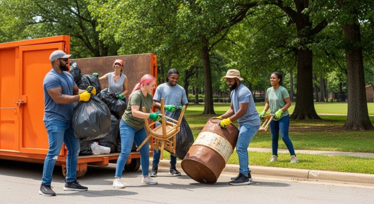 community cleanup event dumpster rental Arkansas