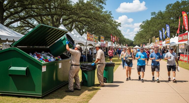 event dumpster rental Arkansas festivals