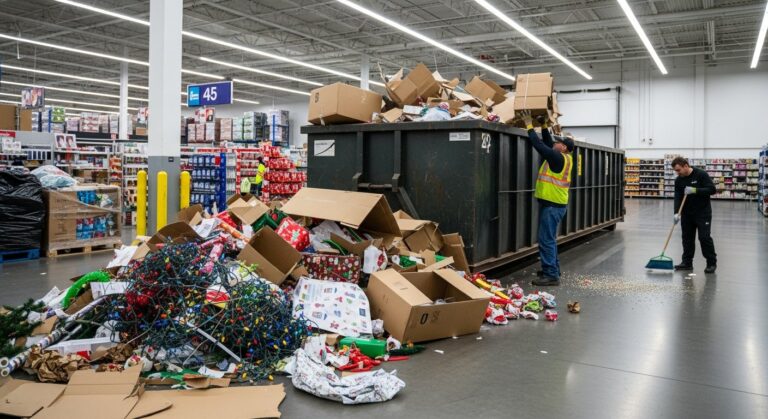 holiday commercial cleanup dumpster Arkansas