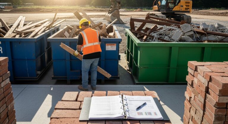 LEED waste management credits dumpster rental Arkansas