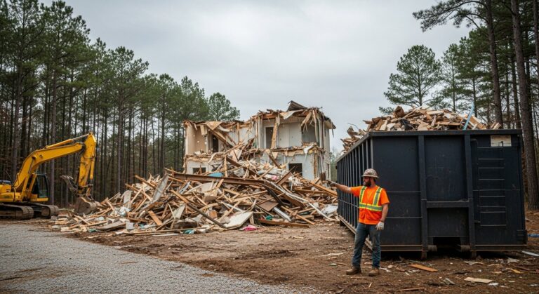 whole house demolition dumpster Arkansas contractor guide