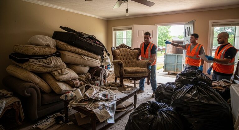 hoarding cleanup dumpster rental Arkansas