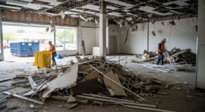 retail store interior demolition waste disposal Arkansas