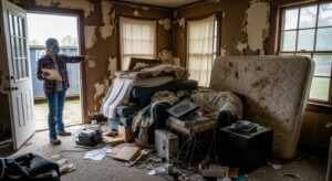 foreclosure cleanout dumpster rental Arkansas property managers guide