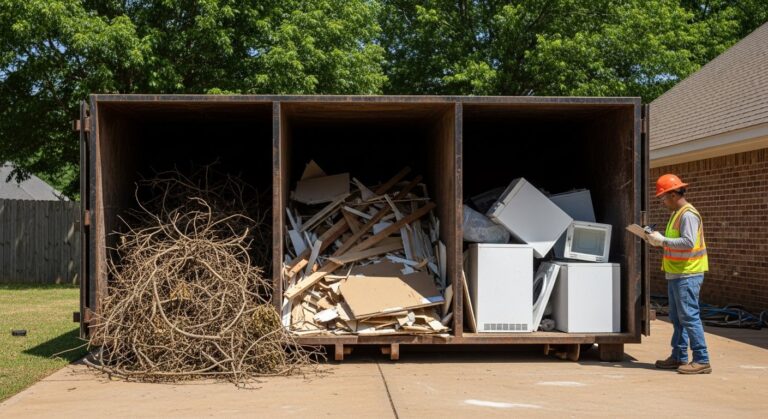Arkansas dumpster rental for disaster debris sorting FEMA reimbursement