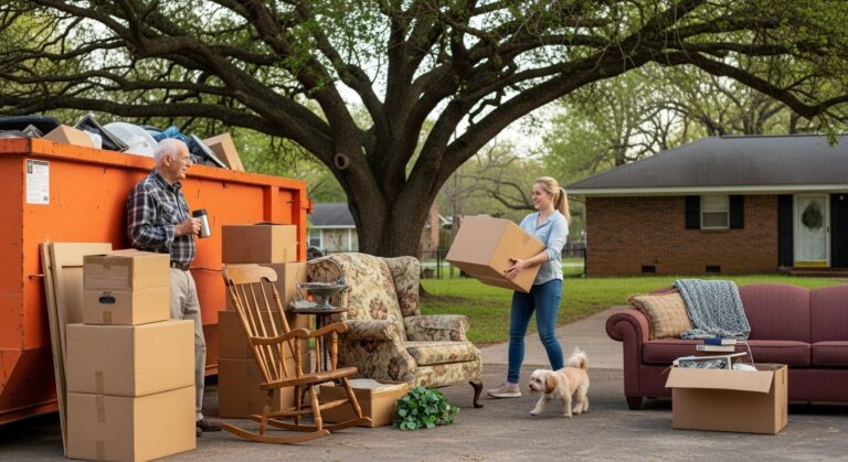 senior downsizing dumpster rental Arkansas guide