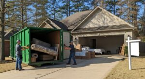 real estate staging cleanout dumpster Arkansas