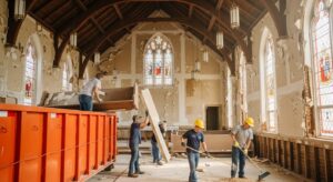 Dumpster Rental for Church Renovation Projects in Arkansas