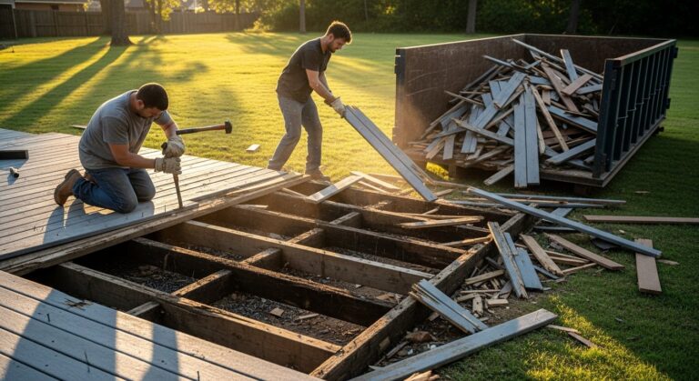 Deck Demolition Waste Disposal: What to Do with Old Wood and Composite